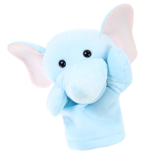 JOINPAYA Handpuppe Animal-Design pummeluff Kuscheltier pucktuch Finger Puppets Play Plüschpuppen Spielzeug Kinderpuppenpuppe Eltern-Kind-Spielzeug Puppen für Kinder PP Baumwolle Blue von JOINPAYA