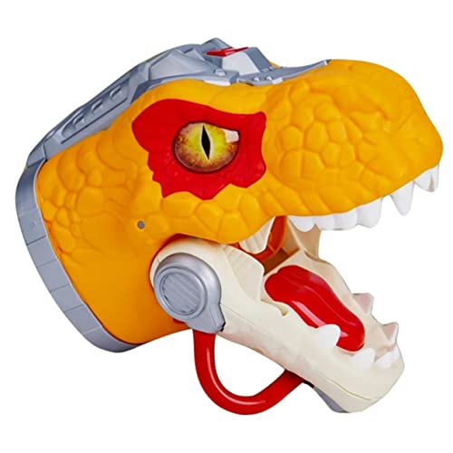 JOINPAYA Handpuppe Puppen Kleinkinder Realistisches Handspielzeug DIY Dinosaurier Dinosaurierpuppe Für Cartoon-Dinosaurier-Marionette Kinderpuppen Plastik Orange von JOINPAYA