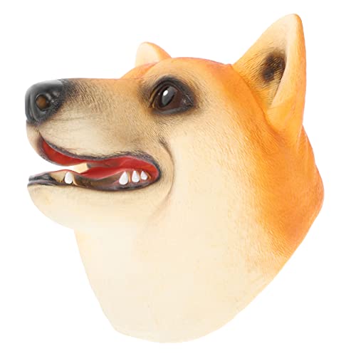 JOINPAYA Handpuppe Puppen kinderpuppe Handschuhpuppe Kinderparty Hand Puppet die Puppenfirma Hundepuppe Fingerpuppen Hundekopfpuppen Erwachsene Marionetten Vinyl Orange von JOINPAYA