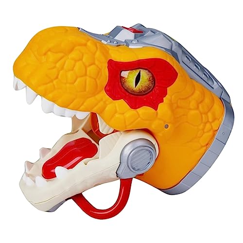 JOINPAYA Handpuppe beißendes Fingerspielzeug Kinder Fingerpuppen Spielzeug zum Geschichtenerzählen plastikenten Chaps Kinder dekorative Dinosaurierpuppe pädagogische Dinosaurierpuppe Orange von JOINPAYA