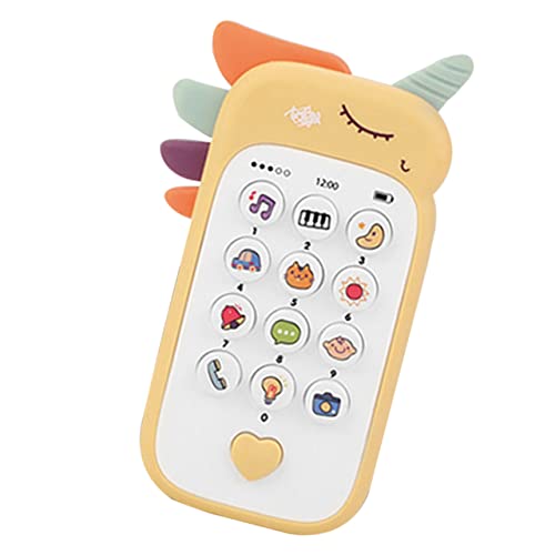 JOINPAYA Handy Für Musik Klingt Babyphone Telefonspielzeug Für So Tun, Als Ob Man EIN Telefonspielzeug Hätte Babyphone Musikspielzeug Plastik Yellow von JOINPAYA