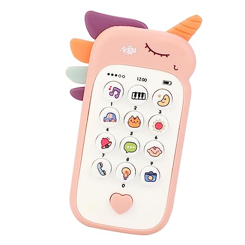 JOINPAYA Handy für Kinder Telefone für Kinder Kleinkindspielzeug Handy Spielen Kinder Handy kinderhandy Musikspielzeug für Babyphone Musikalisches Telefon für Kinder Plastik Rosa von JOINPAYA