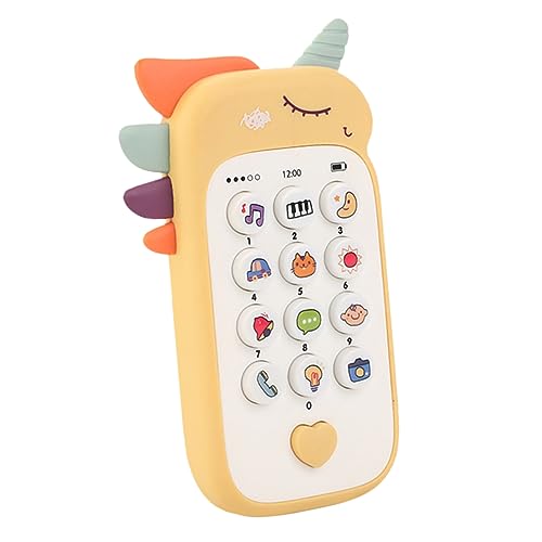 JOINPAYA Handy für Kinder zahnendes Telefonspielzeug Telefone für Kinder Kleinkindspielzeug Kinderspielzeug kinderhandy Kinder Handy Babyphone Simuliertes Babyphone Plastik Yellow von JOINPAYA