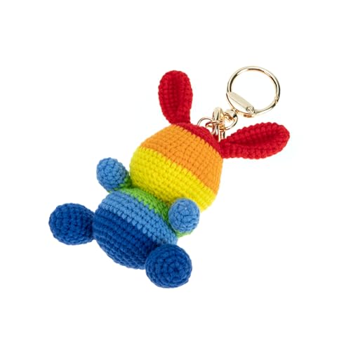 JOINPAYA Hasenpuppe Mini-Puppen ausgestopftes Kaninchen hängend gefüllt hasenförmchen Hasen Spielzeug Schlüsselanhänger-Anhänger Schlüsselanhänger-Hängeornament Baumwollfaden Colorful von JOINPAYA