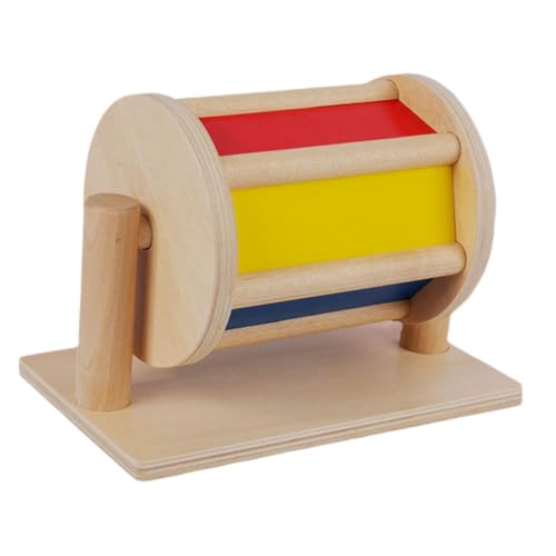 JOINPAYA Holz Textile Trommel Lernspielzeug für Pädagogisches Montessori Holzspielzeug zur Farberkennung Kleines Handliches Kindergarten Lehrmittel für Kreative Entwicklung JOINPAYA Holz Textile Trommel Lernspielzeug für Pädagogisches Montessori Holzspielzeug zur Farberkennung Kleines Handliches Kindergarten Lehrmittel für Kreative Entwicklung von JOINPAYA