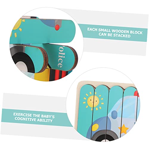 JOINPAYA Holzstick Puzzle Doppelseitiges Lernspielzeug mit Verkehr und Einsatzfahrzeugen Fördert Hand Auge Koordination und Greiffähigkeit Sicher und Glatte Oberfläche für Kleinkinder JOINPAYA Holzstick Puzzle Doppelseitiges Lernspielzeug mit Verkehr und Einsatzfahrzeugen Fördert Hand Auge Koordination und Greiffähigkeit Sicher und Glatte Oberfläche für Kleinkinder von JOINPAYA