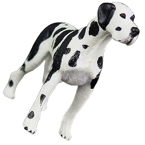 JOINPAYA Hundeschmuck Mini Tierfigur Welpenspielzeug Kinderspielzeug Spielzeugtier Kognitives Modell Dobermann Stofftier Gefleckter Hund Statue Mini Hundefiguren Spielzeug Für von JOINPAYA