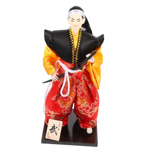 JOINPAYA Japanische -Ornamente Japanische Dekoration -kriegerstatue Asiatische -Puppe Sashimi Servierplattendekoration Japanische Stehende Puppe Sammelpuppe Stoff von JOINPAYA