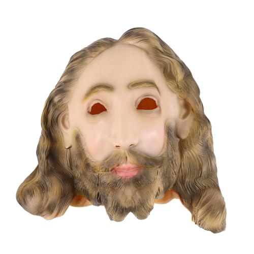 JOINPAYA Jesus-maske Kostüm Jesus Kopfbedeckung Festival-kopfschmuck Dekorative Maske Neuartige Maske Foto-requisite Realistische Maske Cosplay-maske Emulsion von JOINPAYA