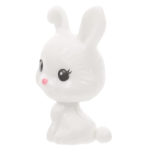 JOINPAYA Kaninchen Hasen kaninchenspielzeuge tierfiguren verkleidungsaccessoires spieluhr hase Cartoon-Miniatur-Kaninchenfiguren Mini-Hasenfigur im Querformat Plastik von JOINPAYA