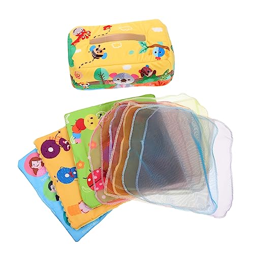 JOINPAYA Kasten Babypapierspielzeug Kinderspielzeug Babyspielzeug aus weichem Stoff Tissue Box Spielzeug Geburtstagsgeschenk für Kinder kognitives Spielzeug für Kinder Spielzeug von JOINPAYA