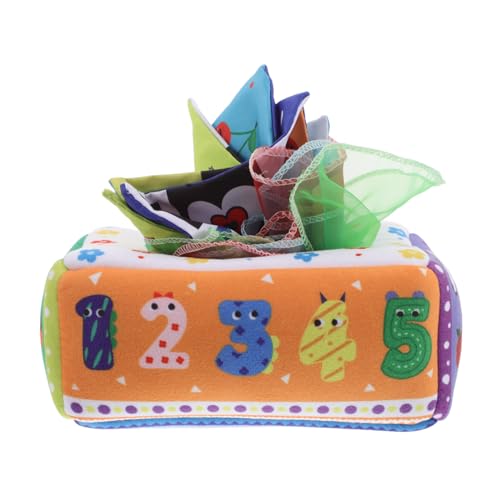 JOINPAYA Kasten Früherziehungsbuch Aus Zerreißbarem Stoff Neugeborenes Babyspielzeug -Taschentuch- Entwicklungsspielzeug Für Babys Gewebe Babyspielzeug Lernspielzeug Polyester von JOINPAYA