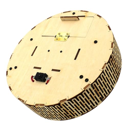 JOINPAYA Kehrroboter Roboter Modellauto Vakuum hölzernes 3D-Puzzle-Modell Robotik für Roboterspielzeug für Bausätze Stengel Elektronisches Bauteil Beige von JOINPAYA