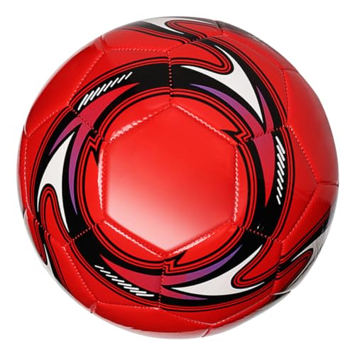 JOINPAYA Kinder fußball kinderfußball fußballspiel Training Fussball Fußballgeschenk Spielzeug Fußball für Kinder Fußball Größe 5 Jungen Outdoor-Training Fußball Kleinkind fußball PVC rot von JOINPAYA