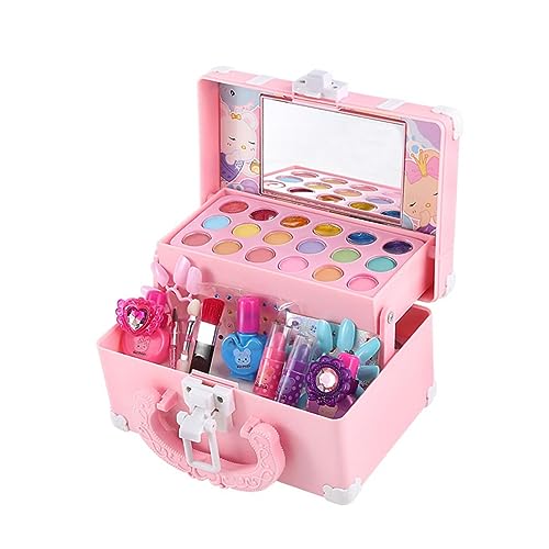 JOINPAYA Kinderkosmetik Simuliertes Make-up-Spielzeug Spielzeug Für Kleine Mädchen Schminkset Für Kleine Mädchen Spielzeug Für Mädchen Kinderanzug Lernspielzeug Anzüge Für Kinder Abs Rosa von JOINPAYA