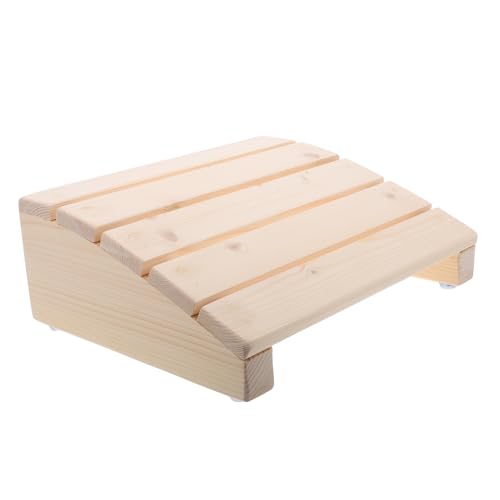 JOINPAYA Klavierhocker für Klavier Fußstütze Klavierhocker Fußablage für Ergonomischer Hocker Küchenhelfer Hocker für Tritthocker für Kleinkinder hölzern Beige von JOINPAYA