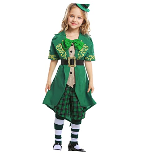 JOINPAYA Halloween St. Patricks Day Anzug Jungen Und Mädchen Outfit Kostüm Hut Hose Größe M von JOINPAYA