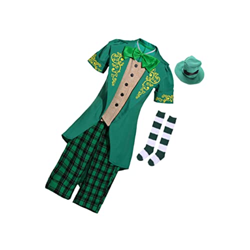 JOINPAYA Kobold Hut Hosenanzug karnevalskleidung für faschingkostüme für St. Patrick's Day-Outfit ausgefallene Klamotten ausstatten st. Patricks Kostüm Kobold Kostüm Green von JOINPAYA