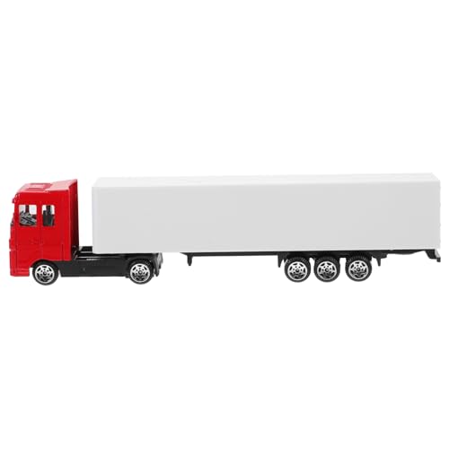 JOINPAYA LKW-Modellspielzeug Simulation eines Container-LKWs Fahrzeugmodell Spielzeug für Baufahrzeuge Kinder LKW Spielzeug Kinder puppenwagen PKW-LKW-Modell Bauwagen-Modell Legierung rot von JOINPAYA