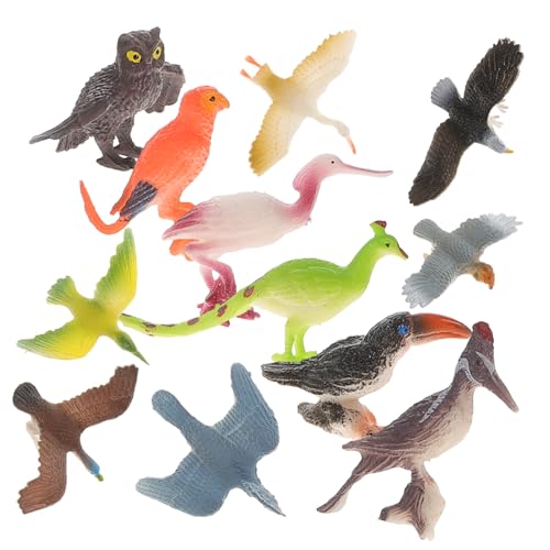 JOINPAYA 12pcs Set Lebensechte Vogel Modell Spielzeug Tier Figuren Vogel Puppe Für Jungen Und Mädchen Pädagogisches Spielzeug von JOINPAYA