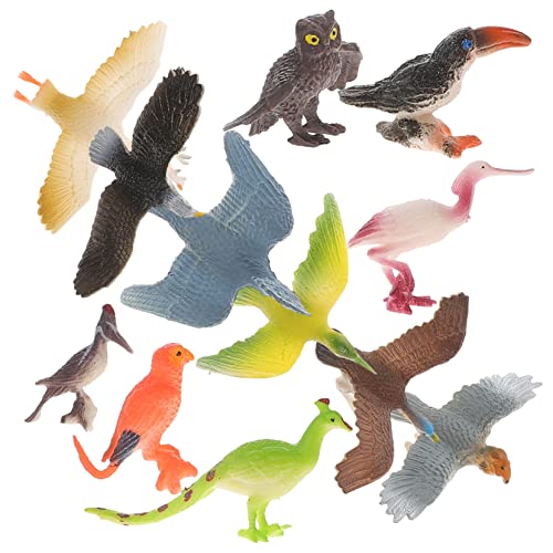 JOINPAYA Lernspielzeug für Kinder Vogelfiguren Spielzeugvögel Vogelspielzeug Miniaturen der Tierwelt simulierte Vögel Minivögel zum Basteln Tierfigur Tiermodell Spielzeug Wildlife-Modell von JOINPAYA