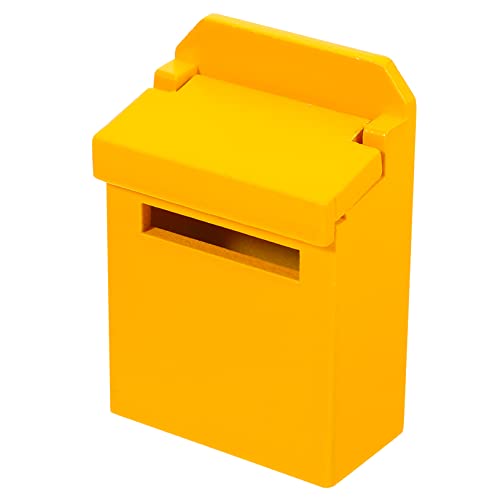 JOINPAYA Letterbox-Modell Mini-Mailbox-Modell Mini Briefkasten Dekor Kinder Dekor Figuren Für Kinder Briefkasten Zur Wandmontage Miniatur Wand Briefkasten Mini-dekor Hölzern Yellow von JOINPAYA