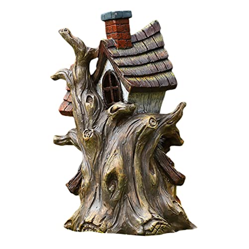 JOINPAYA Märchenhaus Ornament Hausgeschenke Bonsai-dekor Feenfiguren Desktop-Ornamente Für Zu Hause Mini-hausdekoration Outdoor-tischdekoration Tischminiaturen Gartendekoration Harz von JOINPAYA