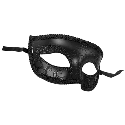 JOINPAYA Maskerade-Maske Halloween-Maske Maskerade Masken Vintage antike Masken Ball Masken halloween mitgebsel halloween oblaten dekoringe Masken verkleiden Maskenrequisiten Plastik Black von JOINPAYA