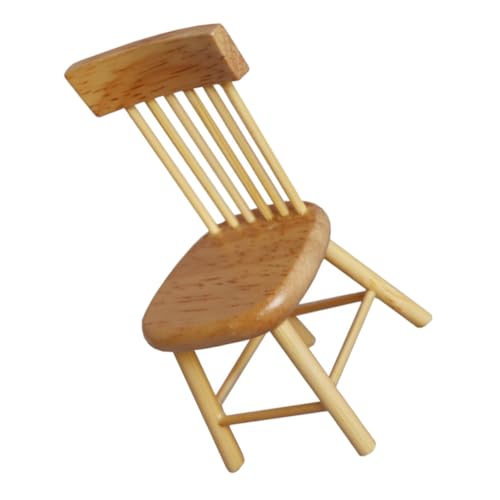 JOINPAYA Maßstab Fein Poliert Detailreiche Esszimmerstühle für DIY Puppenhausmöbel Stabile Mikro Möbel für Kreative Wohnzimmereinrichtung JOINPAYA Maßstab Fein Poliert Detailreiche Esszimmerstühle für DIY Puppenhausmöbel Stabile Mikro Möbel für Kreative Wohnzimmereinrichtung von JOINPAYA