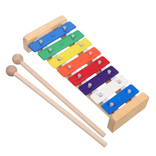 JOINPAYA Metall Xylophon mit Holzklöppeln Stabiles Kinderschlaginstrument für Musikalische Früherziehung Buntes Percussion für Kleinkinder JOINPAYA Metall Xylophon mit Holzklöppeln Stabiles Kinderschlaginstrument für Musikalische Früherziehung Buntes Percussion für Kleinkinder von JOINPAYA