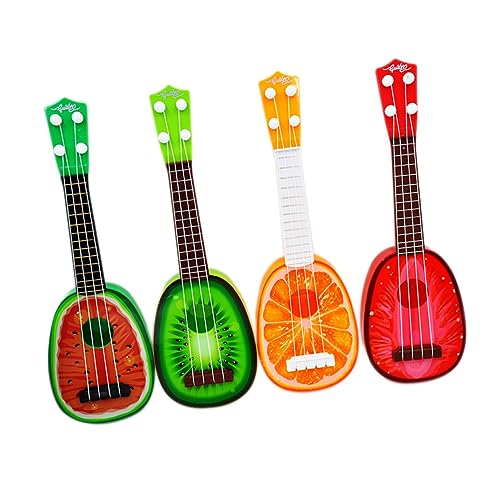 JOINPAYA Gitarre Für Anfänger Für Jungen Und Mädchen Frucht-Ukulele Spielzeug Musikinstrument Lernspiel Erdbeere Sicher Leuchtende Farben Ideal Zum Lernen von JOINPAYA