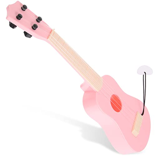 JOINPAYA Mini-Ukulele Spielzeug Für Kleinkinder Kleinkind Ukulele Spielzeug Ukulele Modelle Für Kinder Spielzeug Für Babys Gitarre Für Anfänger Kinderspielzeug Ukulele Plastik Rosa von JOINPAYA