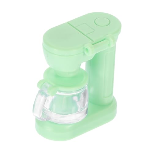 JOINPAYA Mini-kaffeemaschine Spielzeug Kaffeekocher Kaffeekapselmaschine Kaffeevollautomat Kaffeepadmaschine Dekoration Miniatur-kaffeemaschine-Requisite Mini-möbelzubehör Green Pp von JOINPAYA