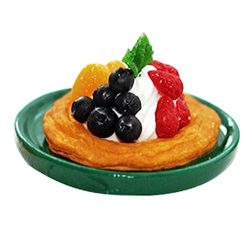 JOINPAYA Mini-obstkuchen Szene DIY Requisit Mini-Dessert-Modell Mini-Dessert-Foto-Requisiten Modell Obsttorte Mini- -küchenzubehör Mini- - Mini -hausdekorationen Harz von JOINPAYA