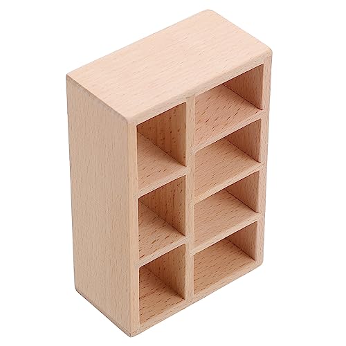 JOINPAYA Mini-simulationsschrank Miniatur-hausmöbel Spielzeug Für Kleine Mädchen Mini- -bücherregal Schrankmodell Ornament Mini-hausaccessoire Miniatur-möbelmodell Miniaturspielzeug Holz von JOINPAYA