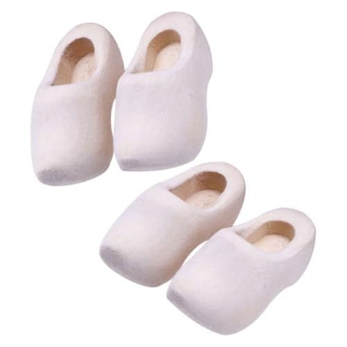 JOINPAYA Miniatur Holzschuhe Dekorative Klompen Für Puppenhaus Große Blanko Holzschuhe DIY Schlüsselanhänger Mini Holzschuhe Zubehör Für Kreative Bastelprojekte von JOINPAYA