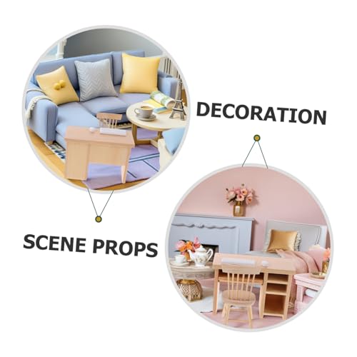 JOINPAYA Miniatur Puppenhaus Möbel Modernes Büro Tisch und Stuhl mit Realistischem Computer Tastatur Maus Zubehör Stabiles Tragbares Design für Spiel und Puppenhaus Szenen JOINPAYA Miniatur Puppenhaus Möbel Modernes Büro Tisch und Stuhl mit Realistischem Computer Tastatur Maus Zubehör Stabiles Tragbares Design für Spiel und Puppenhaus Szenen von JOINPAYA