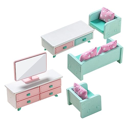 JOINPAYA Miniatur öbel Set Für Puppenhaus öbel Für Wohnzimmer Dekorative Miniaturmöbel Modelle Für Perfekt Für Kreative Spielzeit Und Puppenhaus Dekoration von JOINPAYA