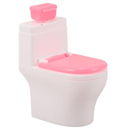 JOINPAYA Miniatur-Toiletten-Kuchenaufsatz Deko Mini-Toilettenspielzeug Lustige Toilette Puppenzubehör Puppenhaus-Toilette Für Mädchen-Partygeschenke von JOINPAYA