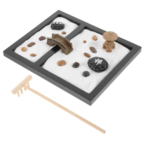 JOINPAYA Zen-meditationsgarten Miniatur-Landschaft und Moos-sandtisch für Den Schreibtisch für Die Dekoration Im Büro oder Zu Hause von JOINPAYA