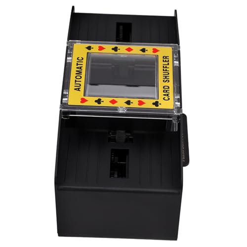 JOINPAYA Mischer Poker Werkzeug Kartenspielgerät Automatische Mischmaschine Automatische Kartenmischmaschinen Kartenmischmaschine Für Zu Hause Elektronisches Kartenmischtool Black Abs von JOINPAYA