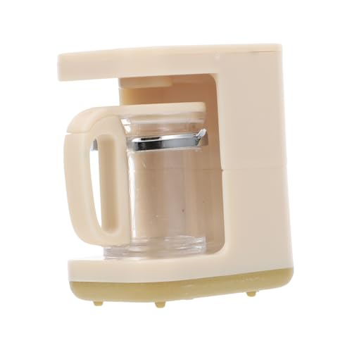 JOINPAYA Modell Kaffeemaschine Kompakte Kaffeemaschine Mini-kaffeemaschine Dekorationen Für Zuhause Mini-küchengerät Kaffeemaschinenverzierung Miniaturfiguren Hausgerätemodell Plastik Beige von JOINPAYA