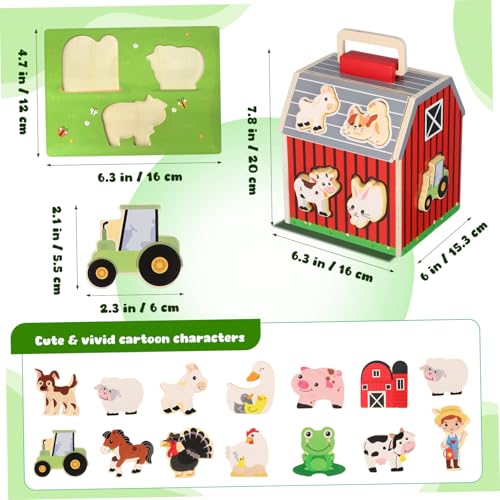 JOINPAYA Montessori Holz Bauernhof Spielset mit Tierfiguren für Jahre Pädagogisches Lernspielzeug Hand-Auge-koordination und Sprachentwicklung Vielseitig für Zuhause und Vorschule JOINPAYA Montessori Holz Bauernhof Spielset mit Tierfiguren für Jahre Pädagogisches Lernspielzeug Hand-Auge-koordination und Sprachentwicklung Vielseitig für Zuhause und Vorschule von JOINPAYA
