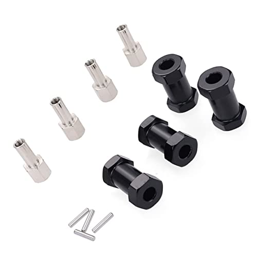 JOINPAYA Nabenadapter Für Rc-car Auto-sechskant-nabenadapter Autoadapter Muttern Der Radnaben 1/10 Rc Auto Radteile Sechskantadapter Für Rc-car Räder Für Auto Radadapter Aus Aluminium Black von JOINPAYA