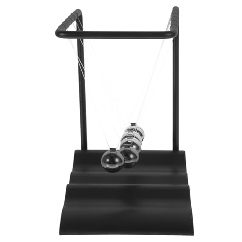 JOINPAYA Newton Pool Ornamente Fußball Gadgets Schräg Planke Kette Newton Schwingende Bälle Wissenschaft Physik Wissenschaft Pendel Stahl Klassische Newton-Wiege Black Pp von JOINPAYA