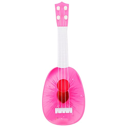 JOINPAYA Obst Gitarre Ukelele for Geburtstagsgeschenk für Spielzeuggitarre für Anfänger Gitarre -Ukulele Musikinstrument- Mini-Ukulele Abs Weiß von JOINPAYA