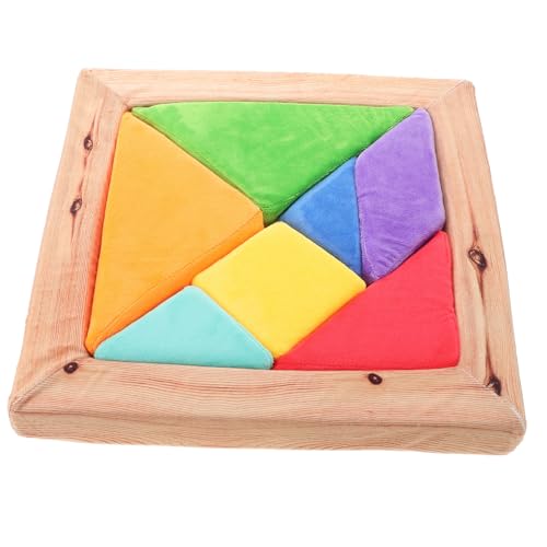 JOINPAYA Plüsch-Tangram Puzzle-Bauwürfel Puzzle Formen zappeln Mosaikblock Puzzle Geburtstagsgeschenk für kindertagsgeschenk Lernspiele interaktive Rätsel von JOINPAYA