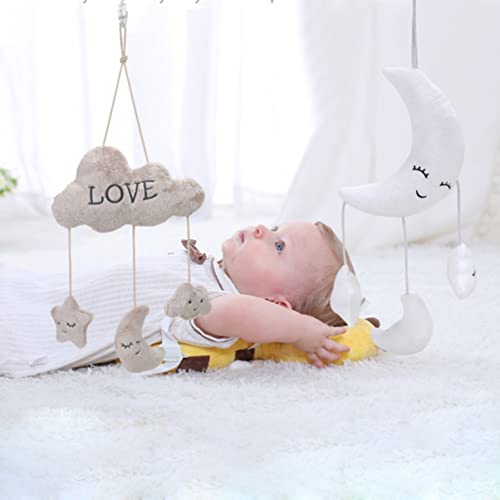 JOINPAYA Plüsch hängende Rassel lauch Kuscheltier babybett Kinderwagen musikspielzeug Newborn Toys for -Plüschtier rassel Weiß von JOINPAYA