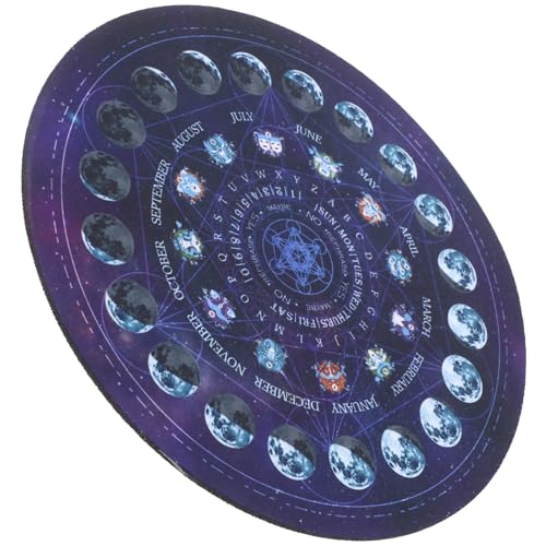 JOINPAYA Psychisches Pendelpad Altartafel Zarte Ouija-tischdecken Ouija Dekorative Matte Esszimmertischdekoration Esstischschutz Brettspiel-tischdecke Dekorative Tischdecke Gummi von JOINPAYA