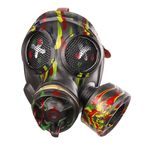 JOINPAYA Punk-gashaube Maskerade Maske Männer Ausfallen Halloweenkostüm Partymaske Horror Gasmaske Halloween-kostüm Maskerade-maske Abschlussball Gruselige Maske Kostüme Led-maske Emulsion von JOINPAYA